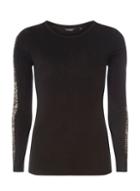 Dorothy Perkins Black Long Sleeve Lace Insert Top