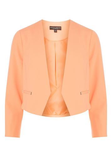 Dorothy Perkins Apricot Rivet Detail Cropped Jacket