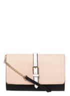 Dorothy Perkins Black And Blush Belted Clutch Bag
