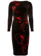 Dorothy Perkins *lily & Franc Black And Red Bodycon Dress