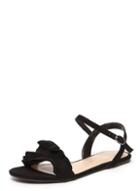 Dorothy Perkins Black 'flutter' Ruffle Sandals