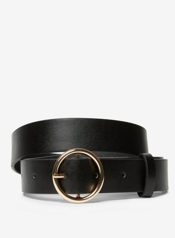 Dorothy Perkins Black Sleek Circle Belt