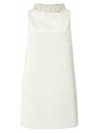 Dorothy Perkins Ivory Embellished Collar Shift Dress