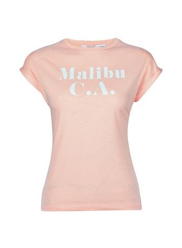 Dorothy Perkins Petite Peach 'malibu' Motif T-shirt