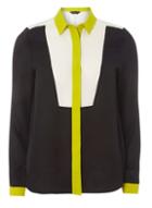 Dorothy Perkins Black Colour Block Shirt