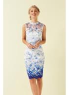 Dorothy Perkins *paper Dolls White Printed Lace Dress