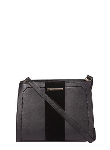 Dorothy Perkins Black Velvet Ring Handle Tote Bag