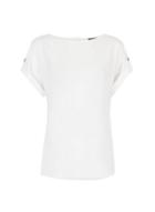 Dorothy Perkins Ivory Button T-shirt
