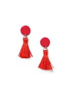Dorothy Perkins Red Mini Tassel Earrings