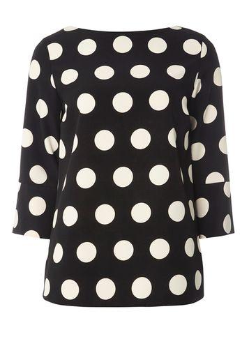 Dorothy Perkins Monochrome Spotted T-shirt