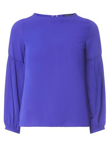 Dorothy Perkins Cobalt Balloon Sleeve Top