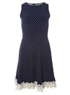 Dorothy Perkins Navy Polka Dot Skater Dress
