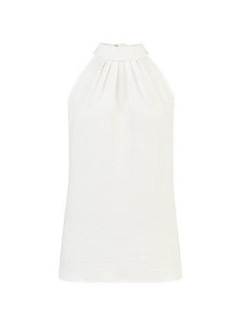 Dorothy Perkins Ivory Plain Halter Neck Top