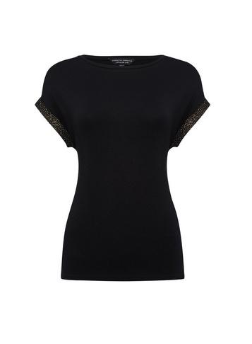 Dorothy Perkins Black Cuff T-shirt