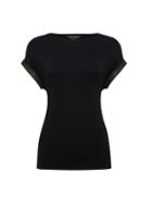 Dorothy Perkins Black Cuff T-shirt