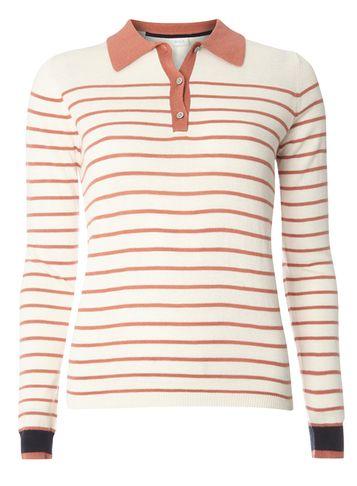 Dorothy Perkins *vila Multi Coloured Stripe Polo T-shirt