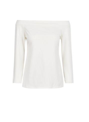 Dorothy Perkins Cream V-back Bardot Top