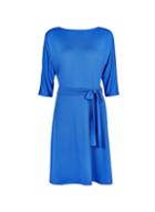 Dorothy Perkins Cobalt Blue Batwing Sleeve Fit And Flare Dress