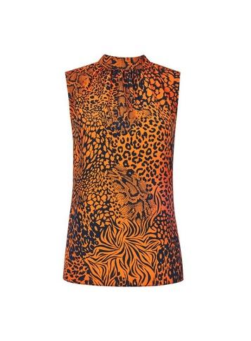 Dorothy Perkins Multi Coloured Animal Print Sleeveless Top