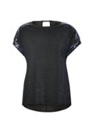 Dorothy Perkins Navy Sequin T-shirt