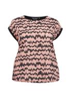 Dorothy Perkins *dp Curve Pink Woven Front T-shirt