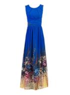 *jolie Moi Blue Print Maxi Dress