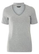 Dorothy Perkins Silver Grey Choker T-shirt