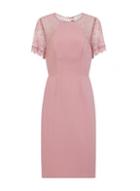 Dorothy Perkins *chi Chi London Pink Embroidered Bodycon Dress