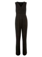 Dorothy Perkins Black Glitter V-neck Jumpsuit