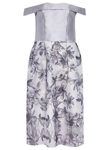 Dorothy Perkins * Luxe Grey Bardot Prom Dress