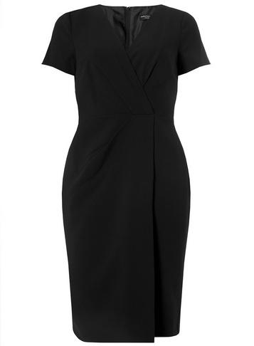 Dorothy Perkins Black V-neck Wrap Dress
