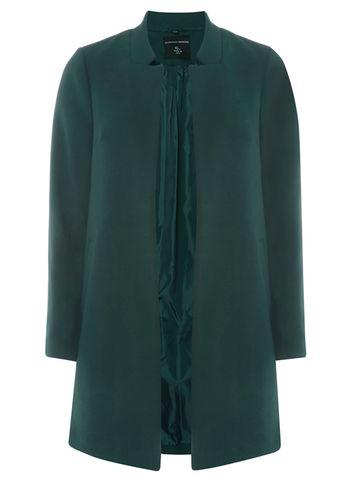 Dorothy Perkins Green Notch Neck Coat
