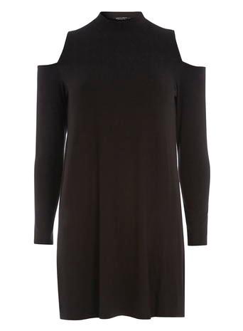 Dorothy Perkins Black Cold Shoulder Tunic
