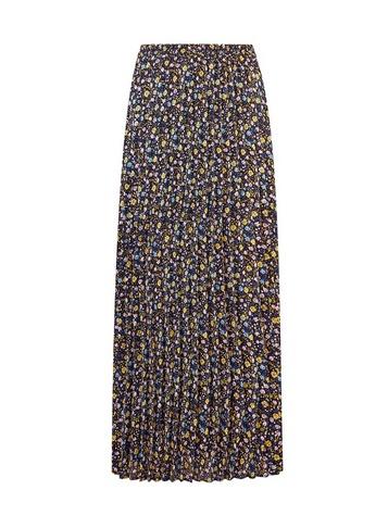 *only Yellow Floral Print Maxi Skirt