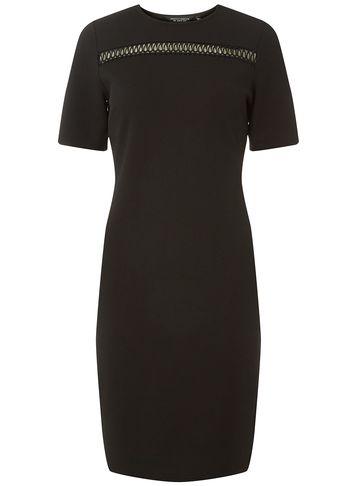 Dorothy Perkins Black Trim Bodycon Dress