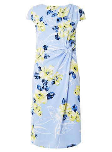 Dorothy Perkins *lily & Franc Pastel Blue Manipulated Shift Dress