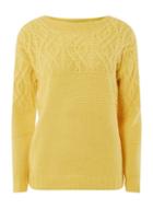 Dorothy Perkins Ochre Cable Yoke Detail Jumper