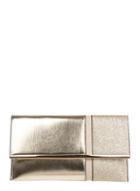 Dorothy Perkins Gold Half And Half Clutch Bag