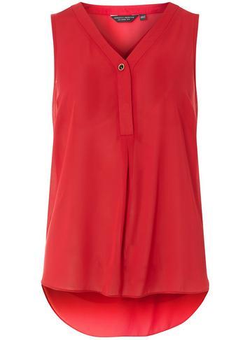 Dorothy Perkins Berry Button Sleeveless Top