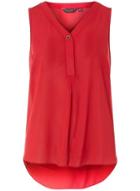 Dorothy Perkins Berry Button Sleeveless Top