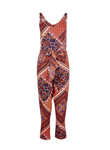 Dorothy Perkins Petite Multi Coloured Patchwork Jumpsuit