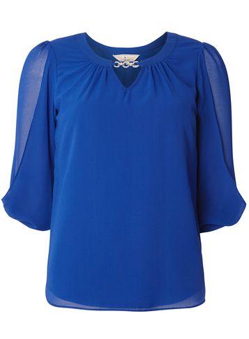 Dorothy Perkins *billie & Blossom Cobalt Trim Blouse