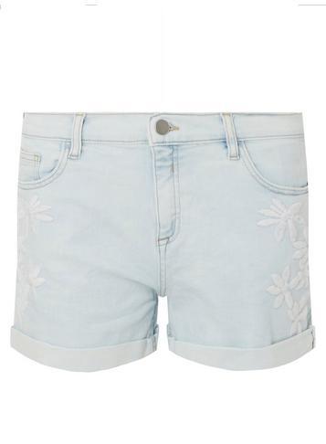 Dorothy Perkins Bleach Floral Embroidered Shorts