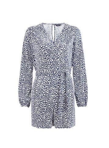 Dorothy Perkins *navy Spot Print Playsuit