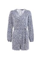 Dorothy Perkins *navy Spot Print Playsuit