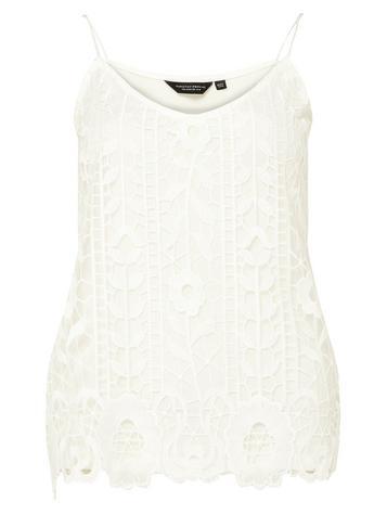 Dorothy Perkins Ivory Mesh Lace Camisole Top
