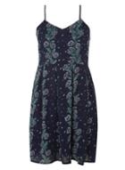 Dorothy Perkins *tenki Blue Floral Strappy Dress