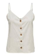 *only White Button Camisole Top
