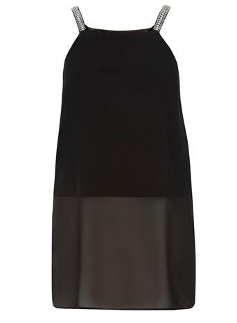 Dorothy Perkins Black Embellished Strap Cami