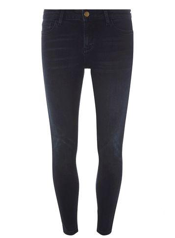 Dorothy Perkins Blue And Black Darcy Ankle Grazer Jeans